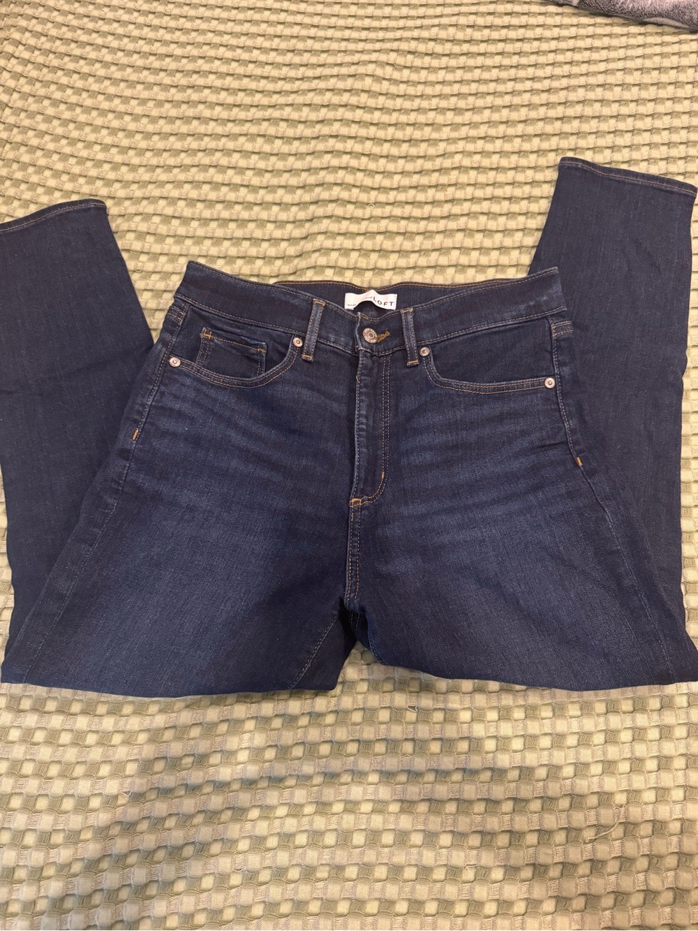 LOFT Dark Indigo Skinny Jeans